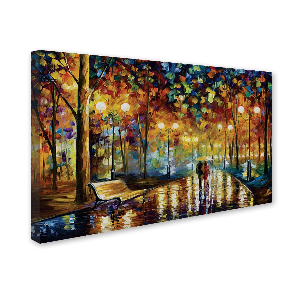 Classic Evening Way To Home Premium Canvas Wall Painting  decorative masterpiece for home decor